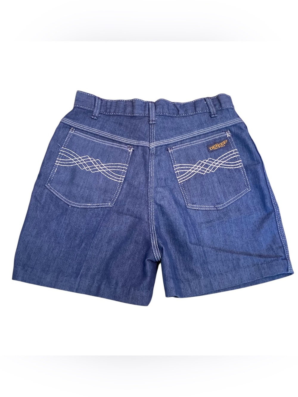 Vintage 1970s Dee Cee High Waist Cut-off Denim Jean Shorts